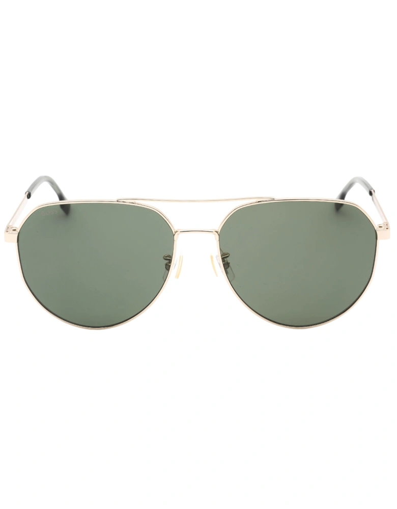 Green Lens Gold Sunglasses