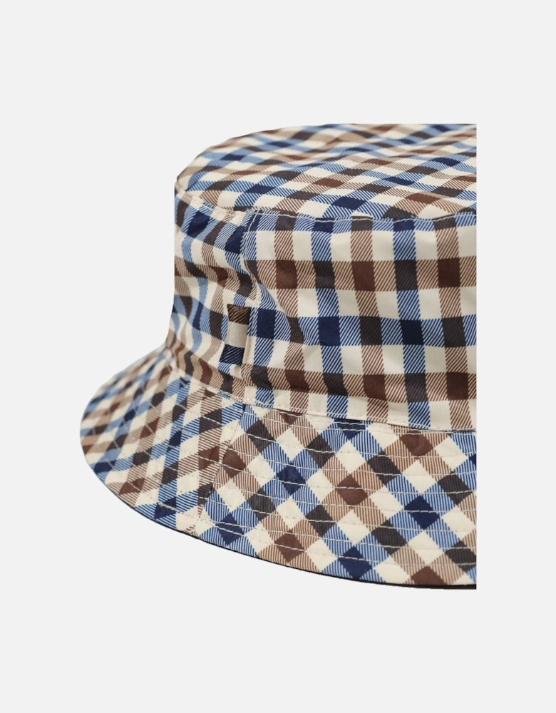Iconic Reversible Bucket Hat Club Check/Navy