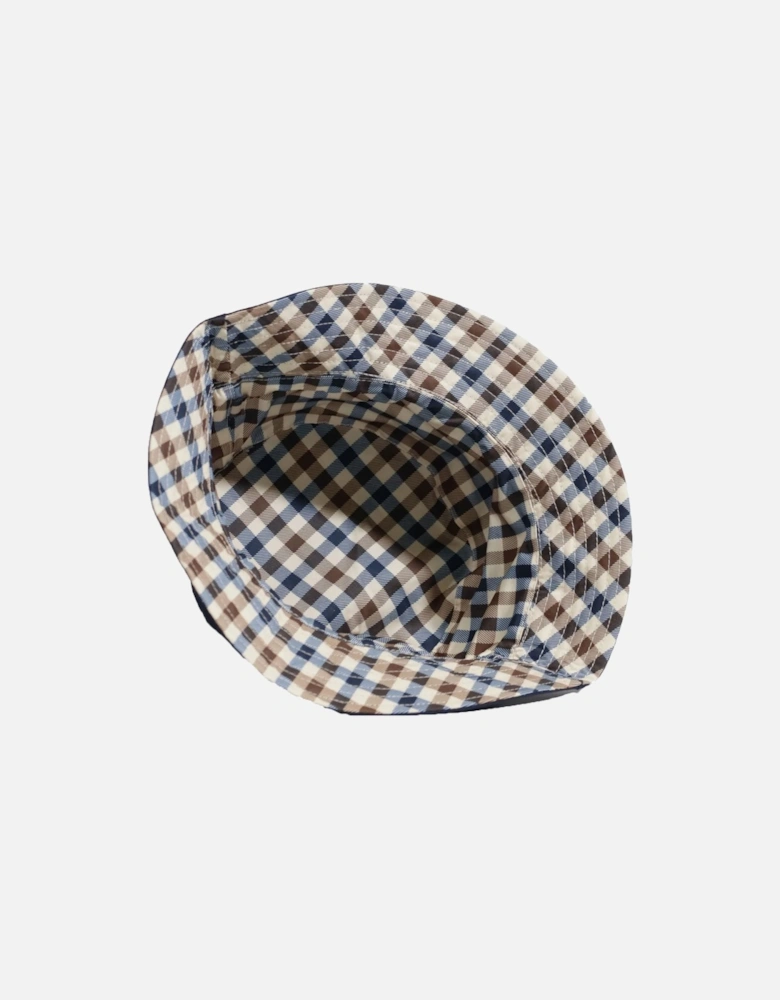 Iconic Reversible Bucket Hat Club Check/Navy