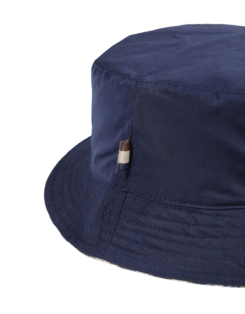 Iconic Reversible Bucket Hat Club Check/Navy