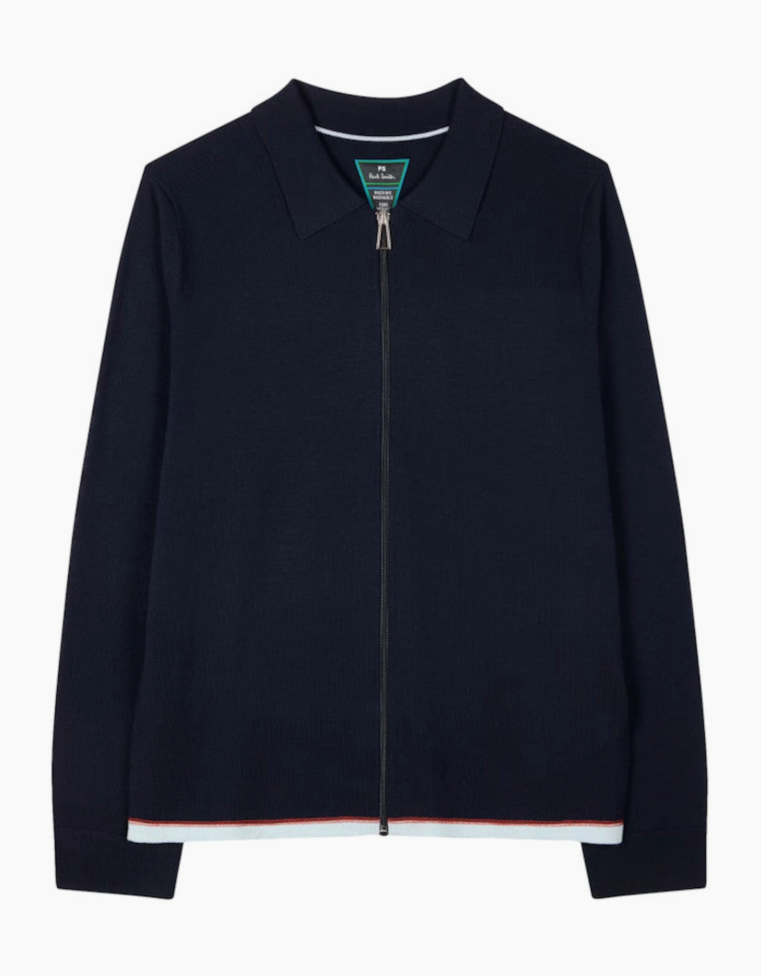 Men's PS Paul Smith Zip Through Cardigan 49 DK NAVY - Size: 42