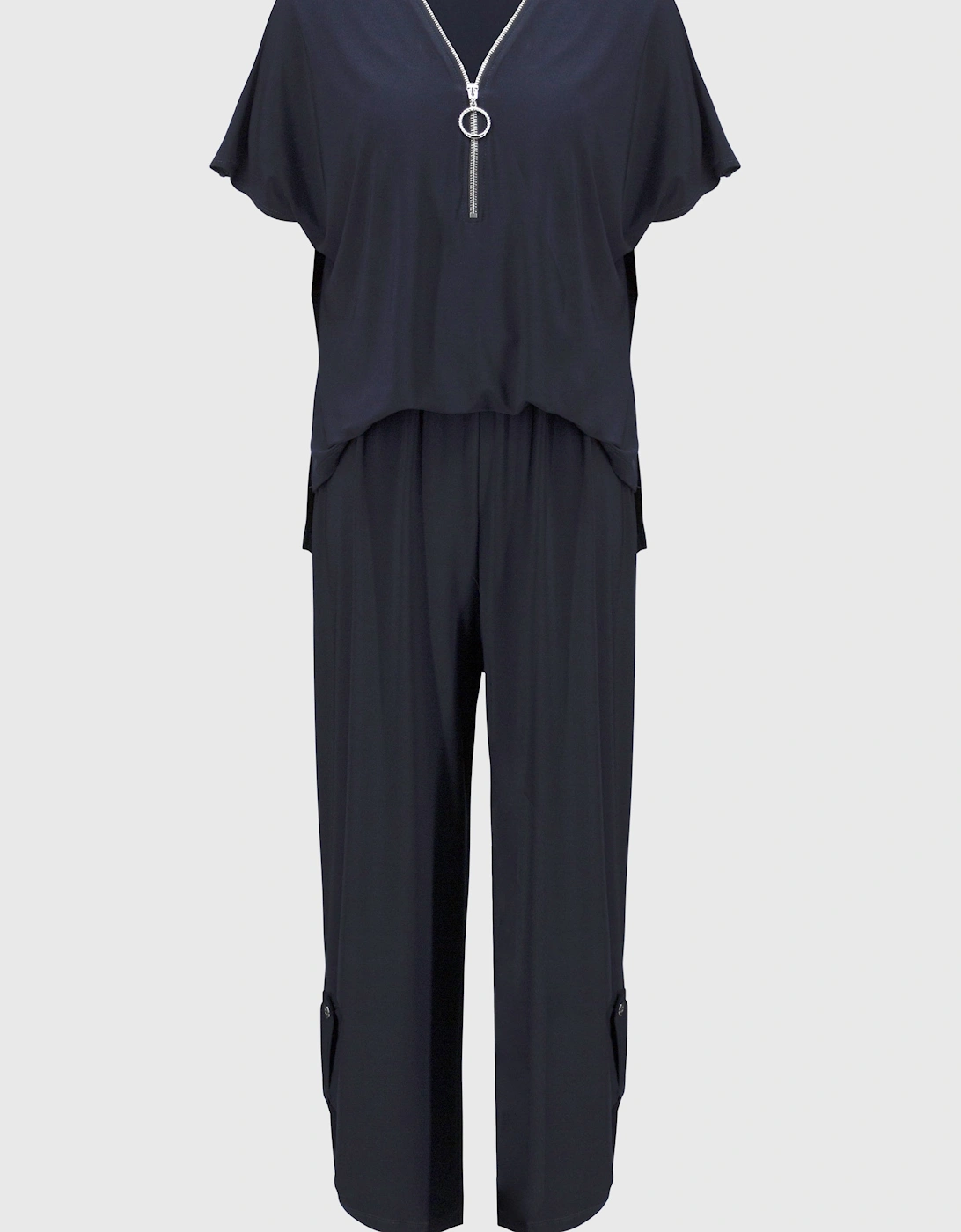 Silky knit culotte jumpsuit, 6 of 5