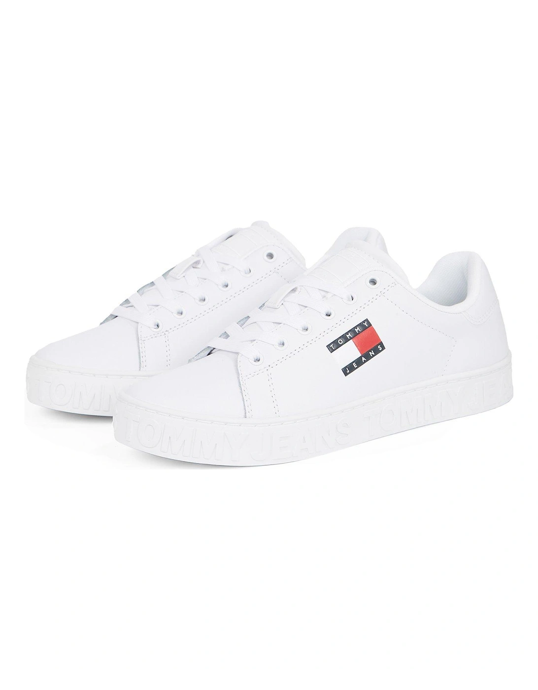 Outsole Logo Trainer - White/pink