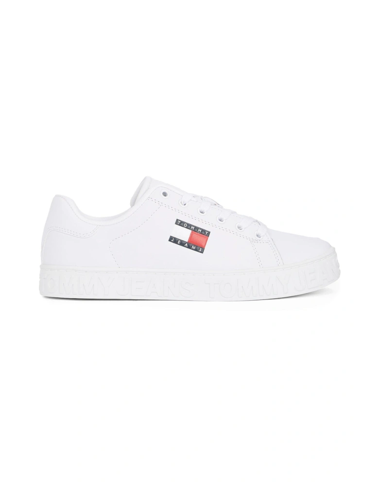 Outsole Logo Trainer - White/pink