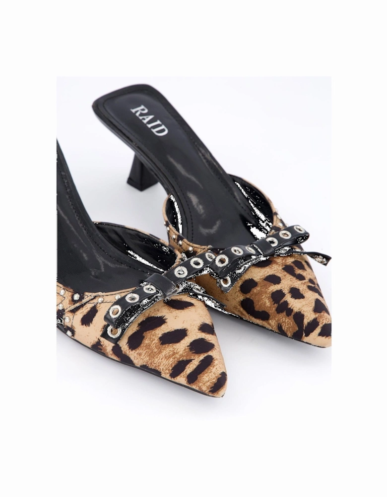 Tinsley Kitten Heel Mules - Leopard