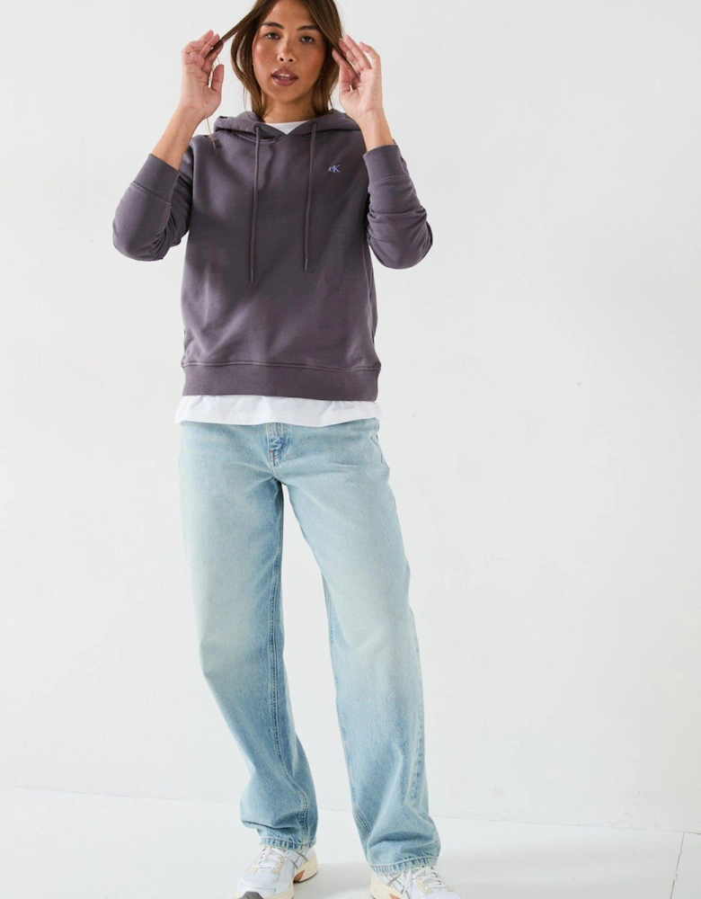 Graphic Back Hoodie - Grey