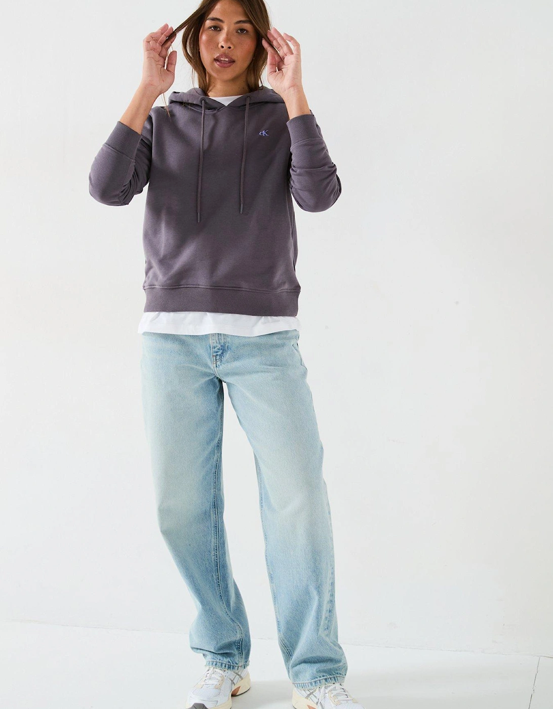 Graphic Back Hoodie - Grey