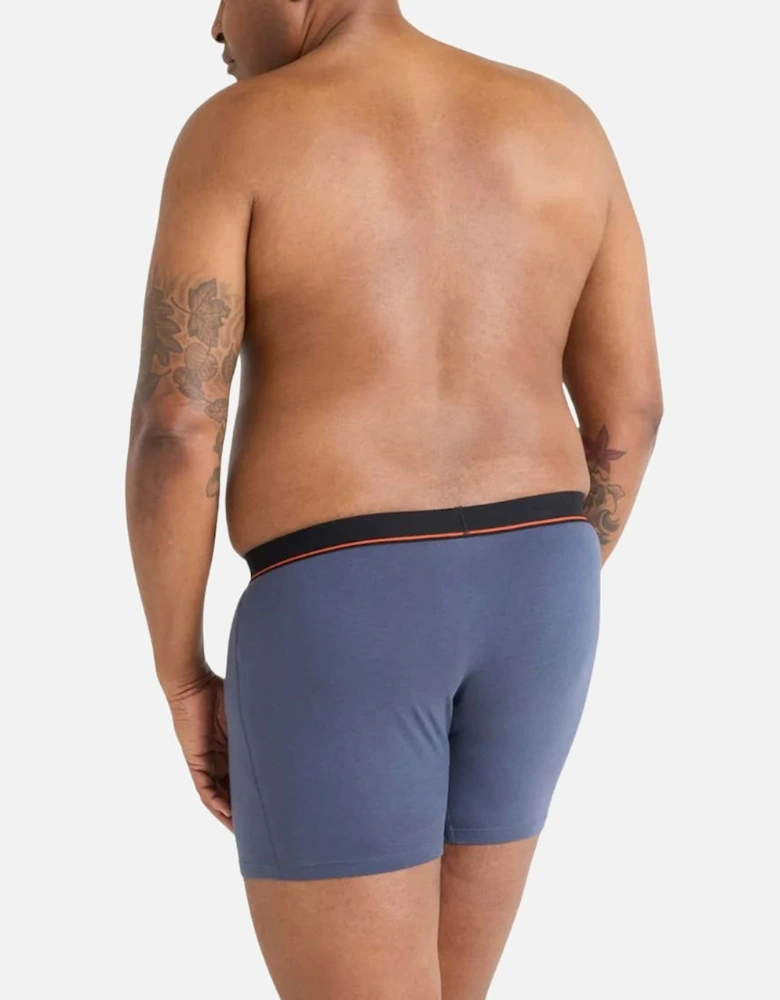2-Pack Non-Stop Stretch Cotton Fly Boxer Briefs 5", Black/Navy