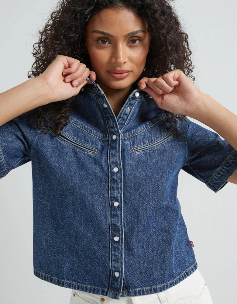 Rinoa Camp Shirt - Sledge Sister - Blue