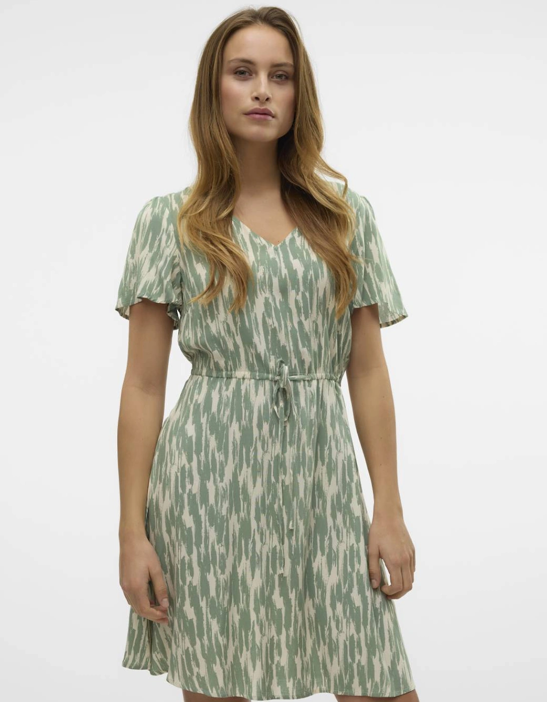Easy Joy Short Sleeve Short Dress Birch Hedge Green Josey, 6 of 5