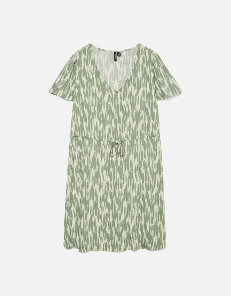 Easy Joy Short Sleeve Short Dress Birch Hedge Green Josey