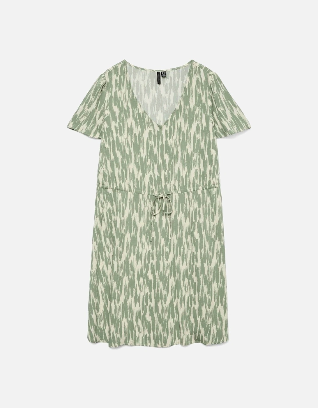 Easy Joy Short Sleeve Short Dress Birch Hedge Green Josey