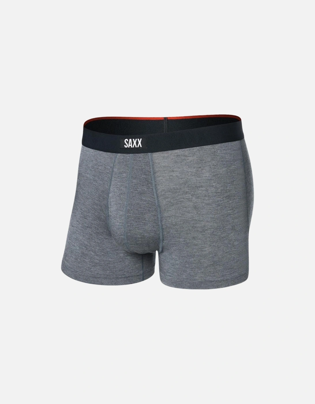 Vibe Xtra Soft Fly Boxer Trunk 3", Dark Grey Heather, 6 of 5