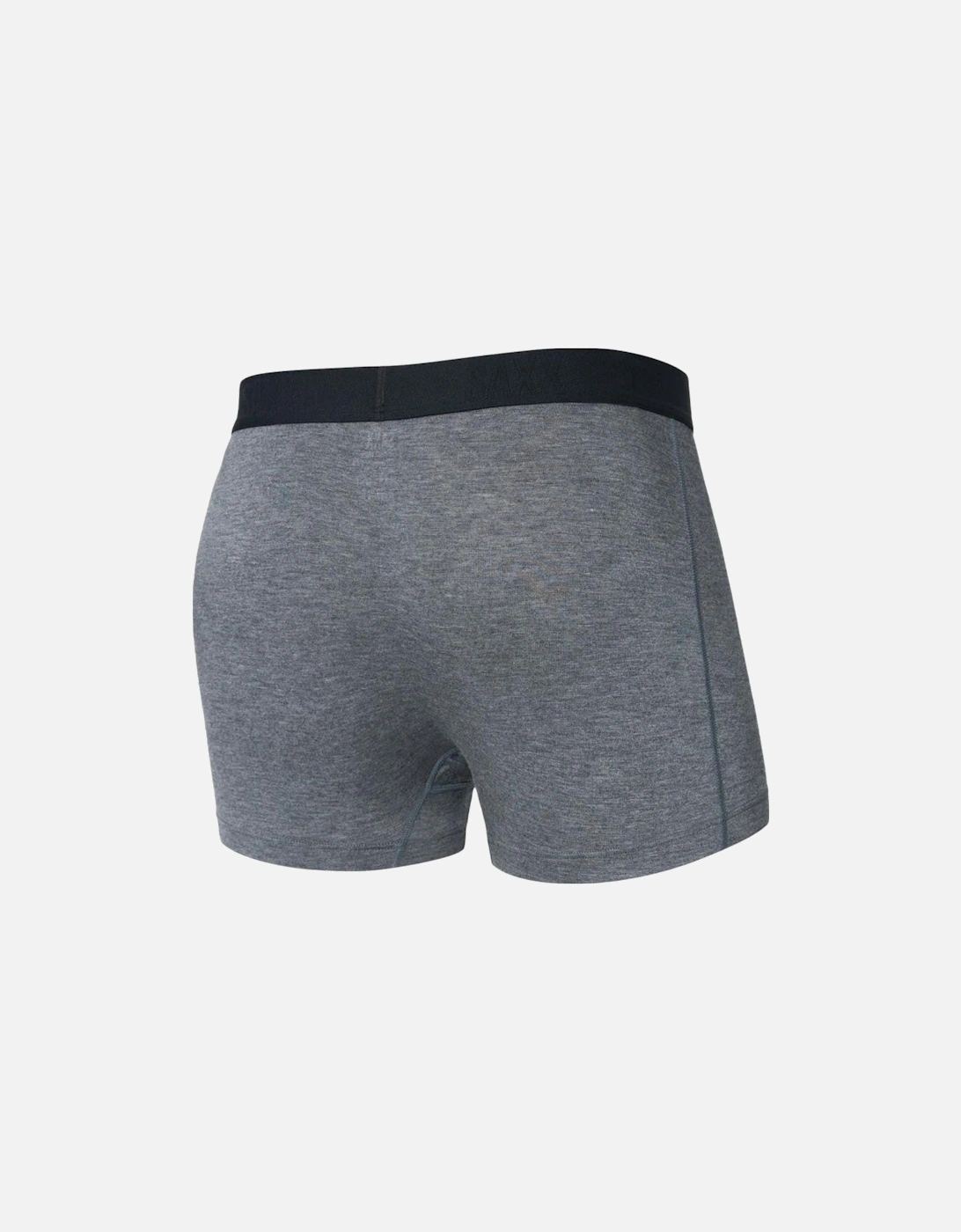 Vibe Xtra Soft Fly Boxer Trunk 3", Dark Grey Heather