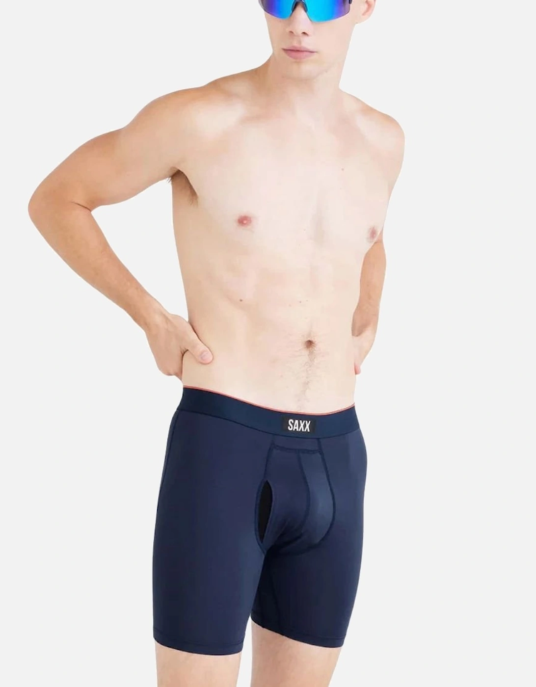 Multi-Sport Performance Fly Boxer Brief 6", Navy