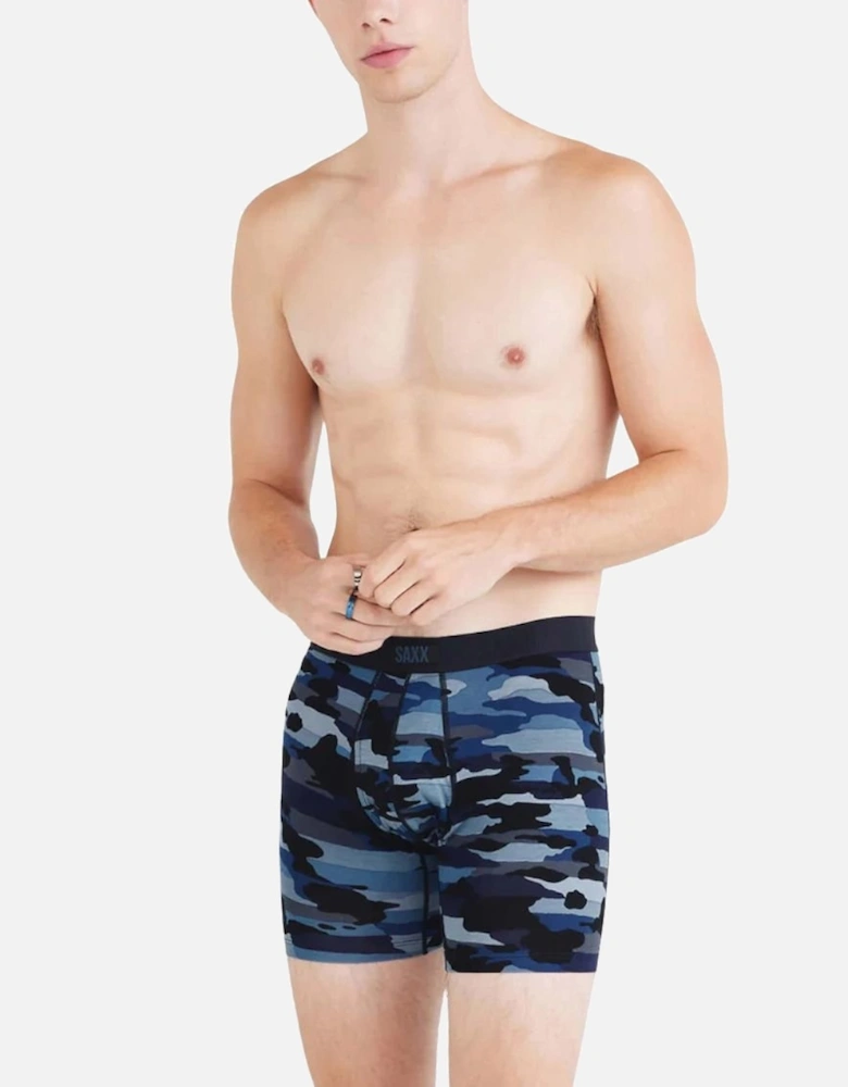 Vibe Xtra Soft Fly Boxer Brief 6", Camo Navy