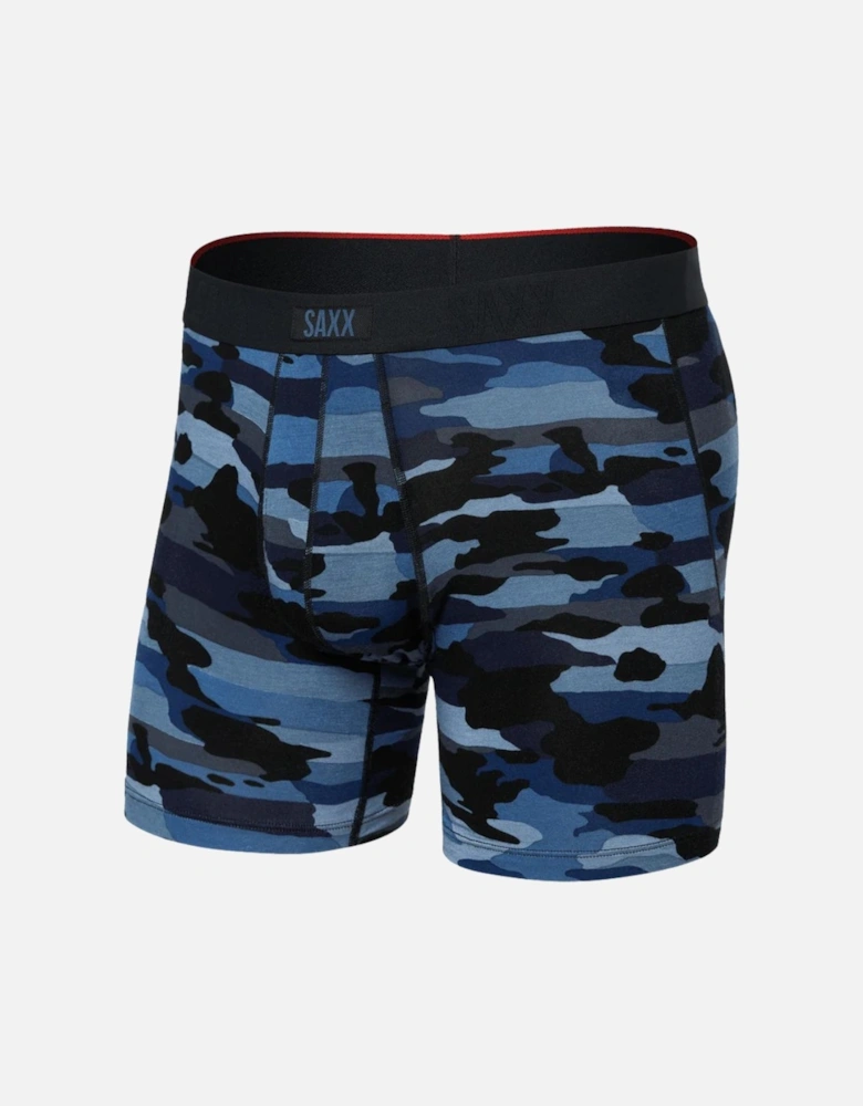 Vibe Xtra Soft Fly Boxer Brief 6", Camo Navy