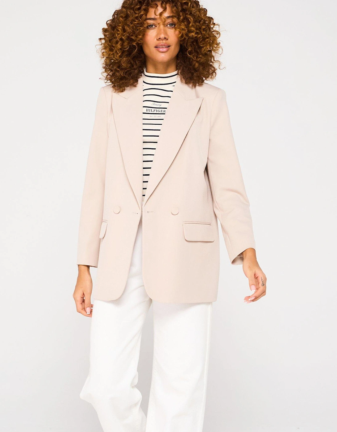 Monotype Logo High Neck Top - Multi