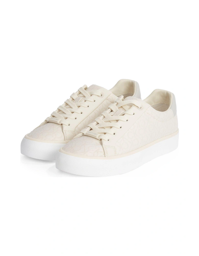 Lace Up Trainer - White