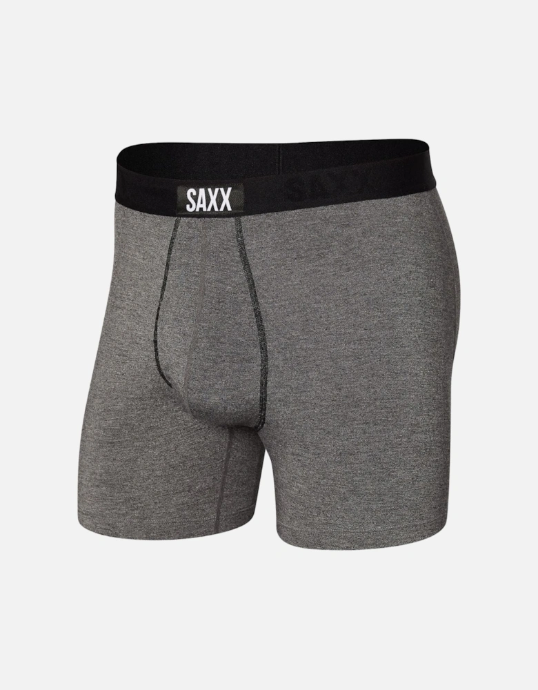 Ultra Super Soft Fly Boxer Brief 5", Salt & Pepper