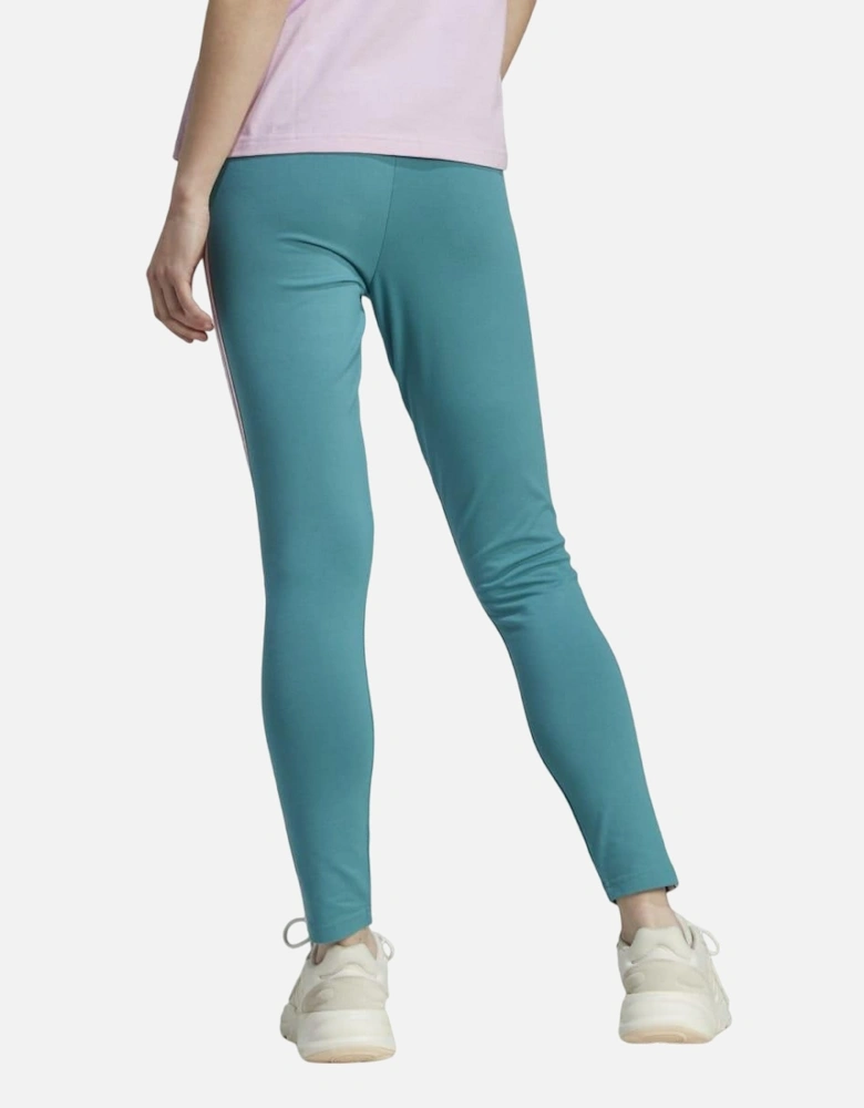 Womens/Ladies Jersey Stripes High Waist Leggings