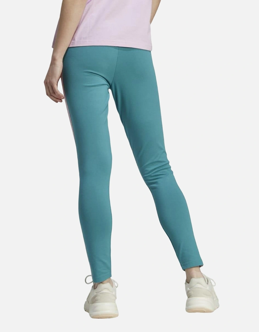Womens/Ladies Jersey Stripes High Waist Leggings