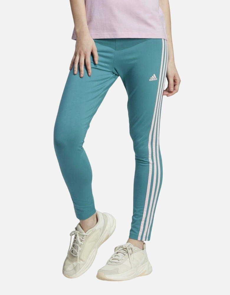 Womens/Ladies Jersey Stripes High Waist Leggings