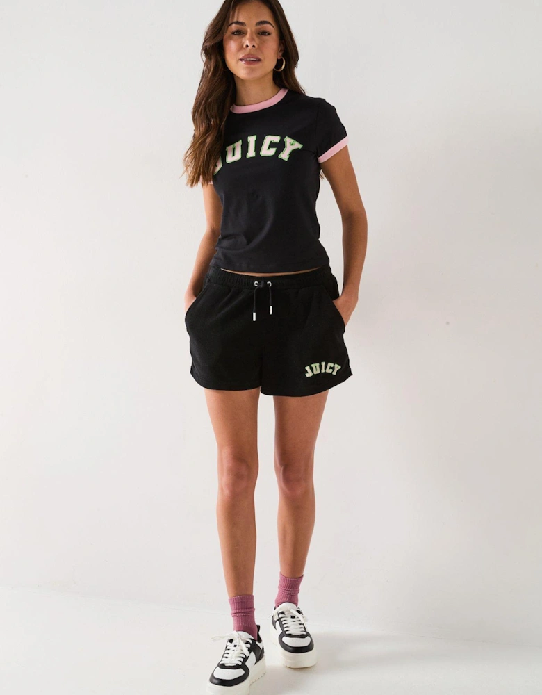 Collegiate Logo T-Shirt - Black