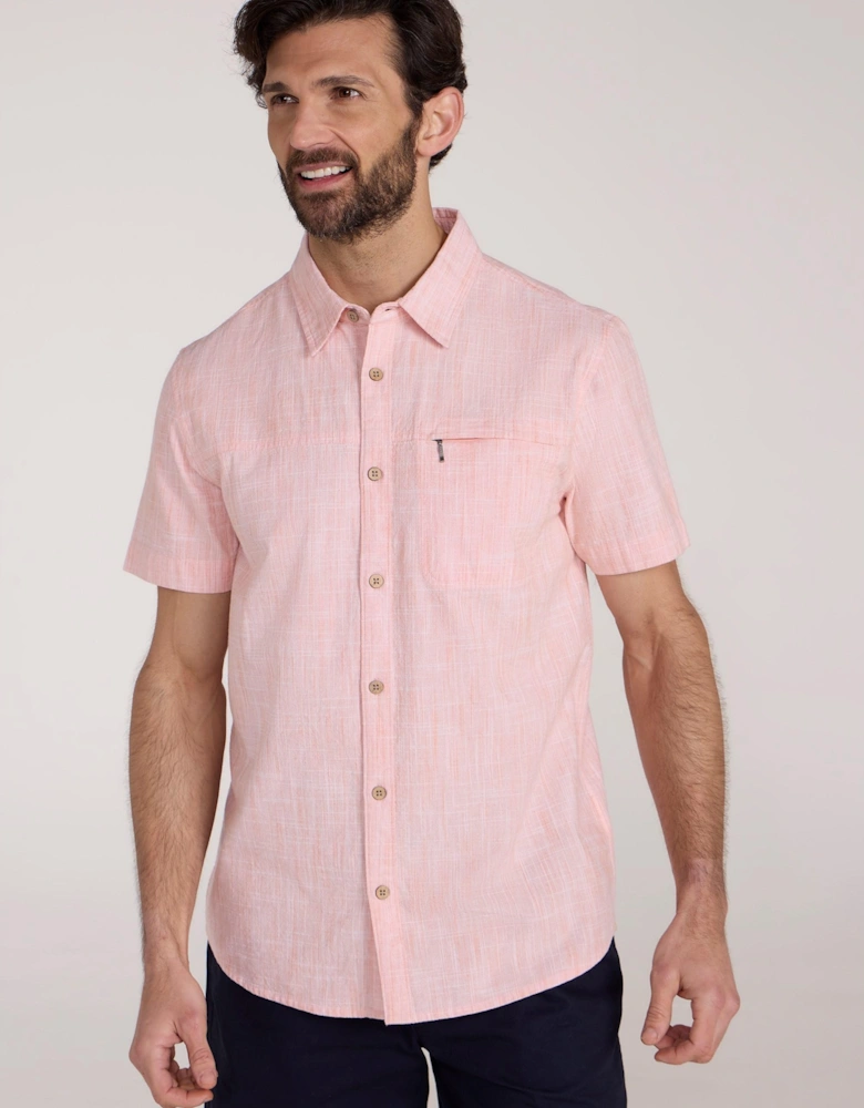 Mens Coconut Slub Short-Sleeved Shirt