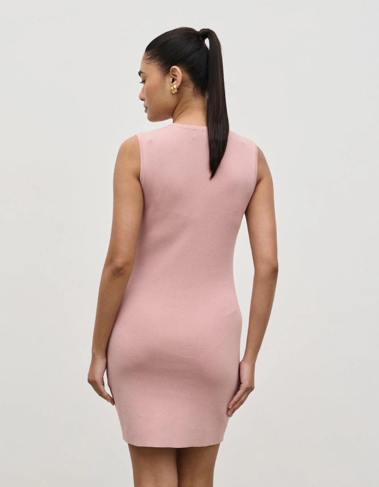 Taylor Button Knit Mini Dress