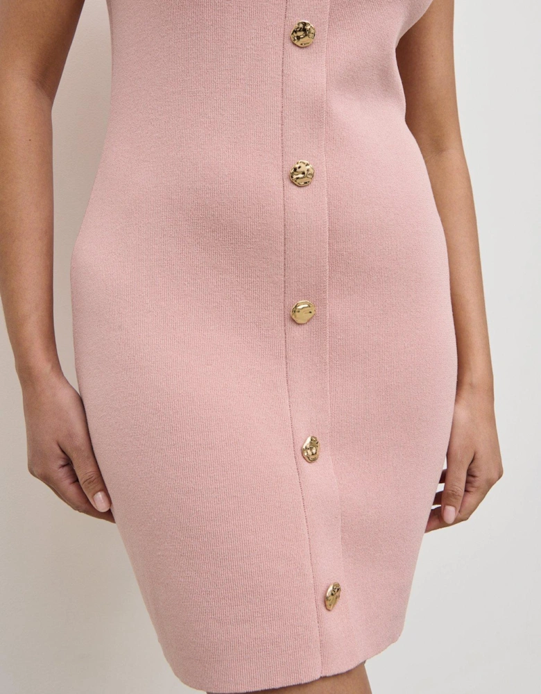 Taylor Button Knit Mini Dress