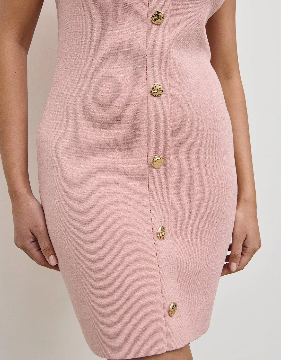 Taylor Button Knit Mini Dress