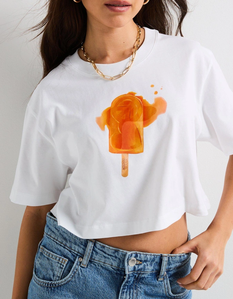 Cropped T-Shirt - White