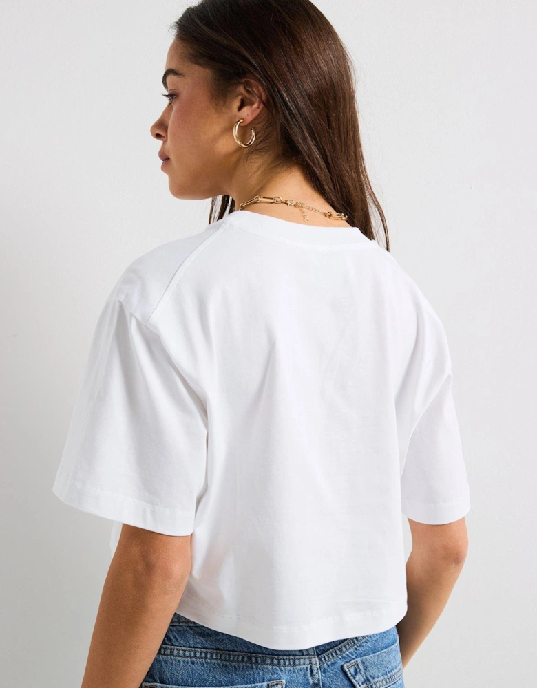 Cropped T-Shirt - White