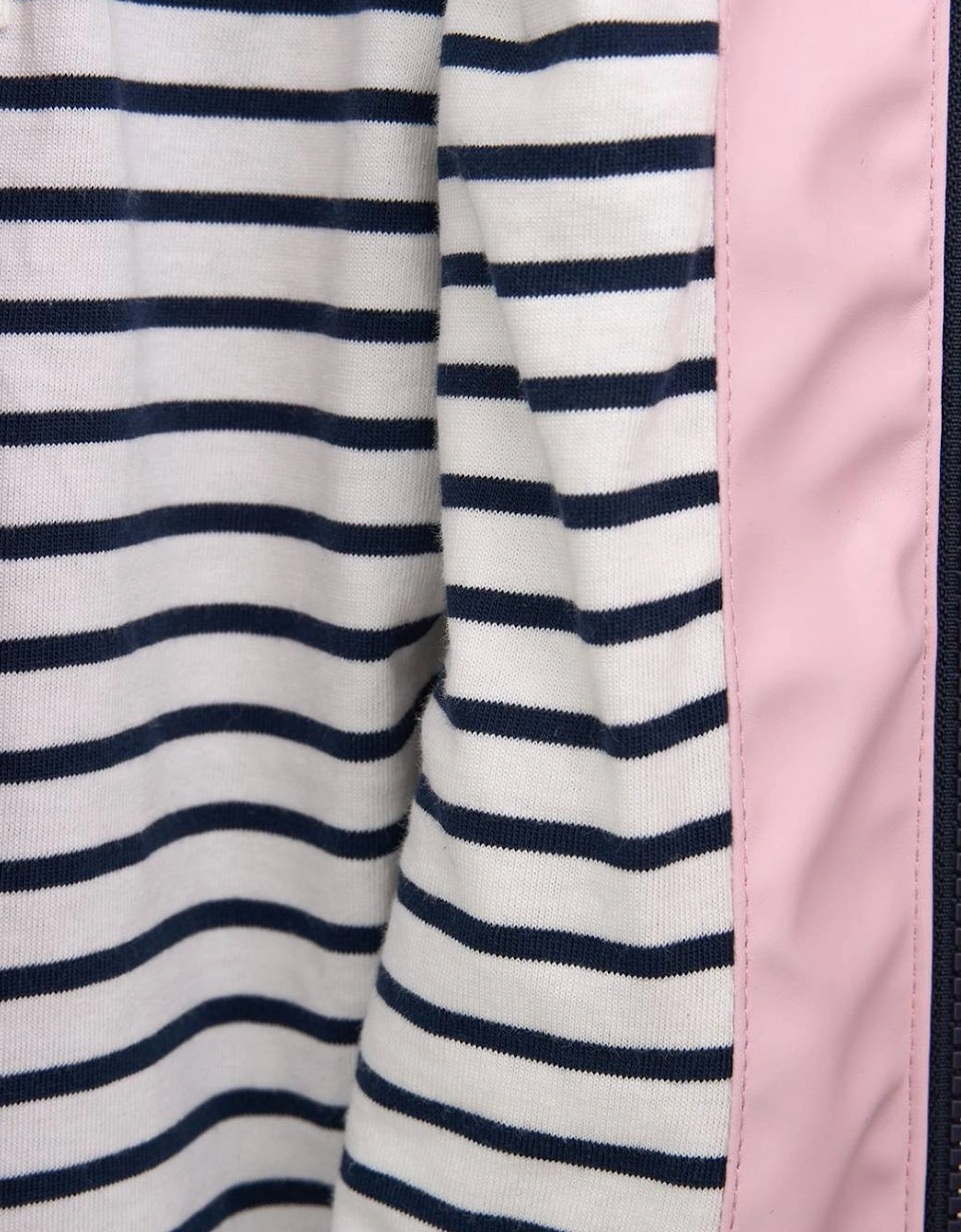 Baby's Whales Raincoat with Cotton Lining Light Rose