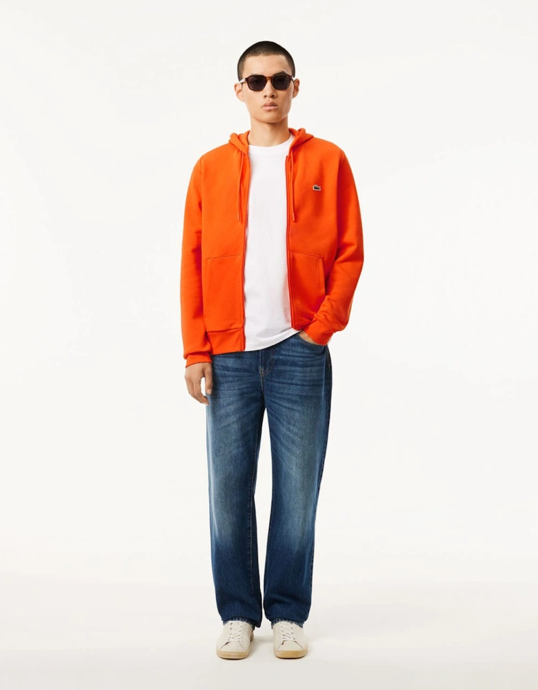 Zip-Up Fleece Hoodie