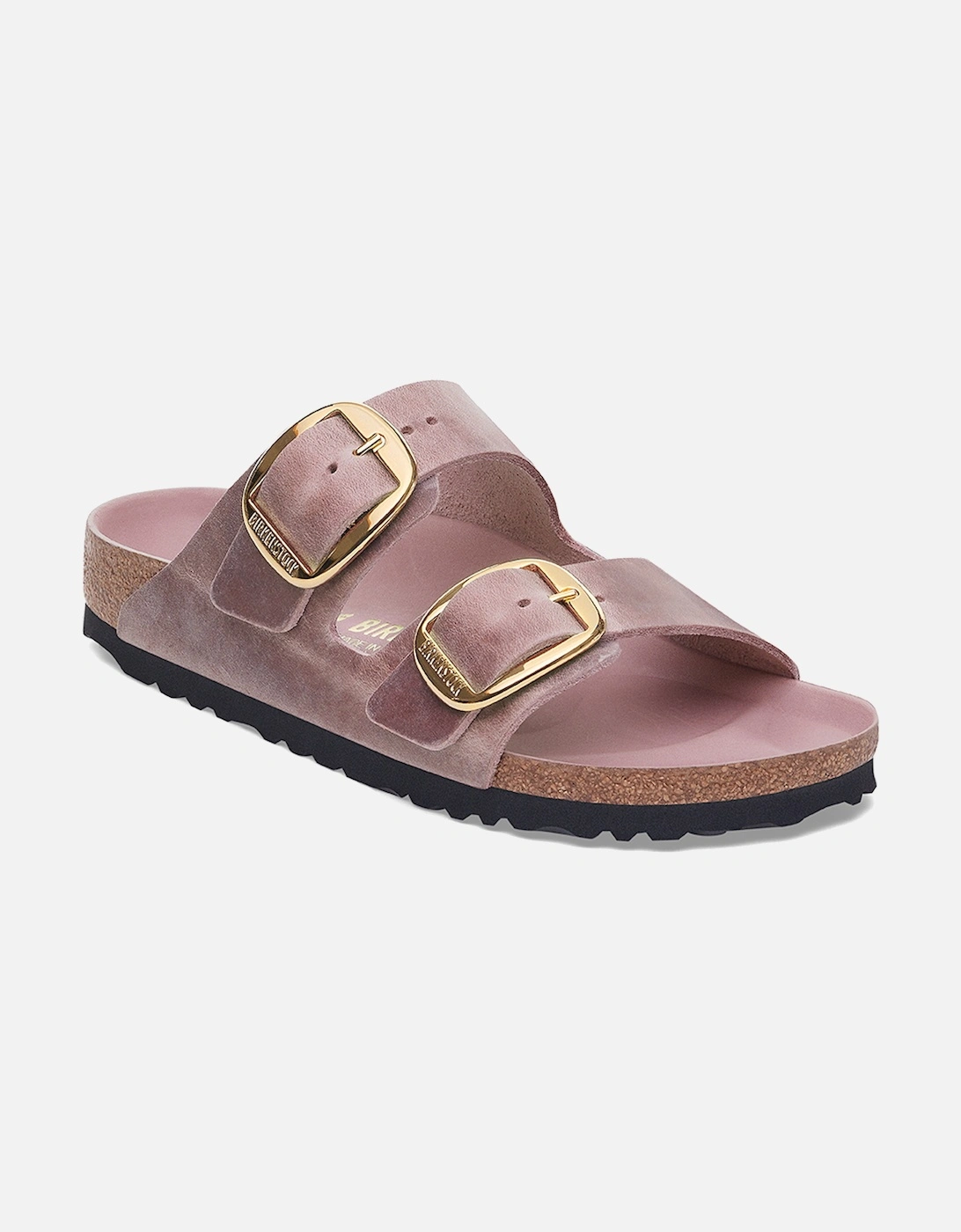 Birkenstock Women's Arizona Big Buckle Natural Leather Oiled Narrow Fit Lavender, 4 of 3