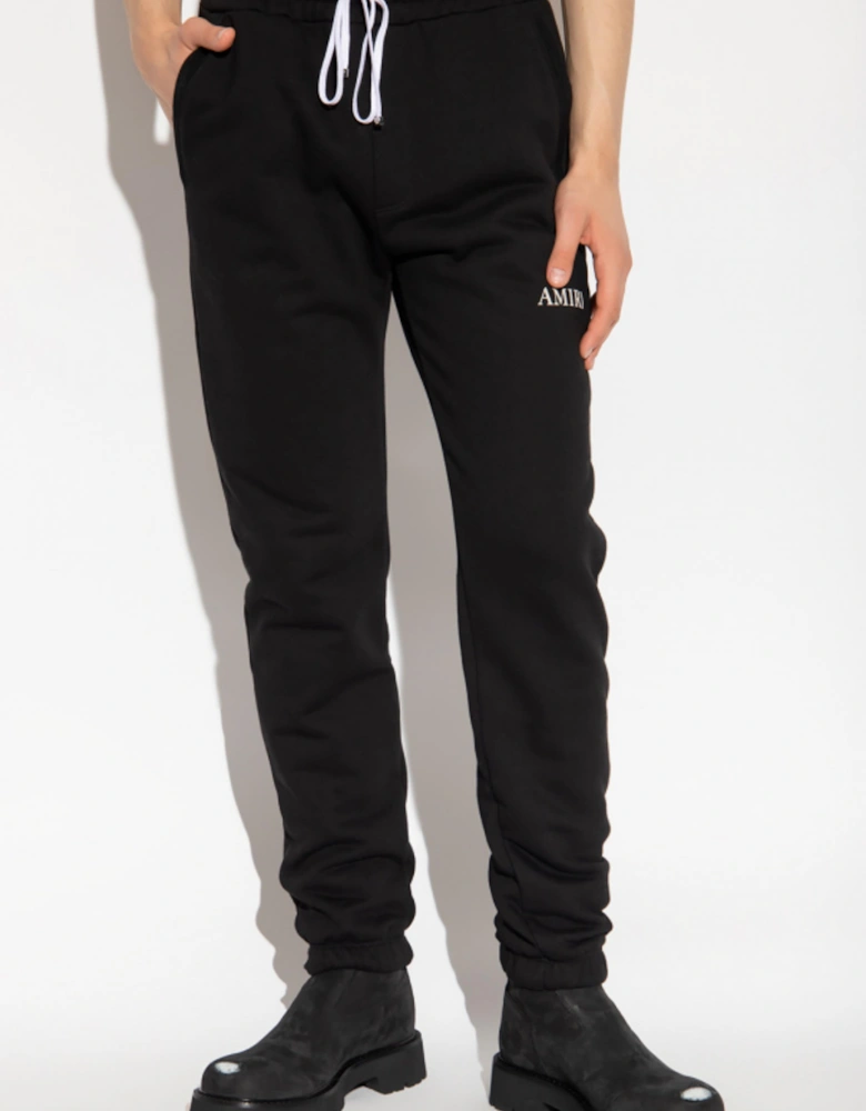 AMIRI PUFF LOGO SWEAT PANTS BLACK