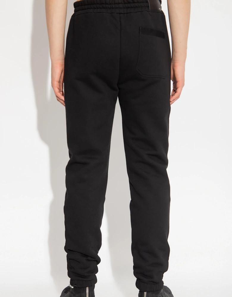 AMIRI PUFF LOGO SWEAT PANTS BLACK