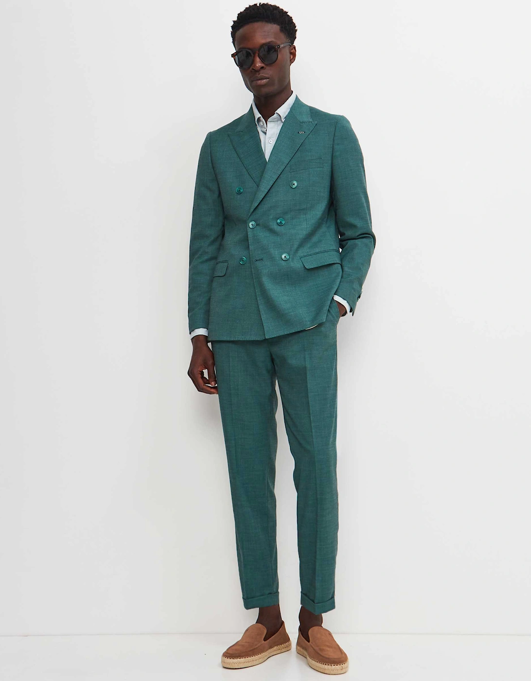 Slim Fit Double Breasted Suit