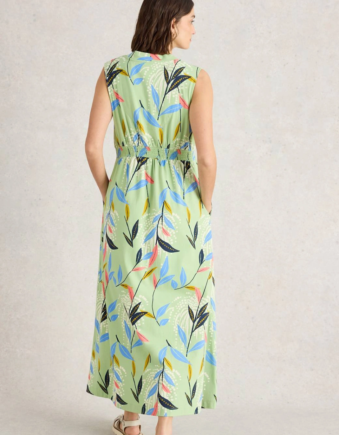 Women's Archer Jersey Maxi Dress Regular Green Multi
