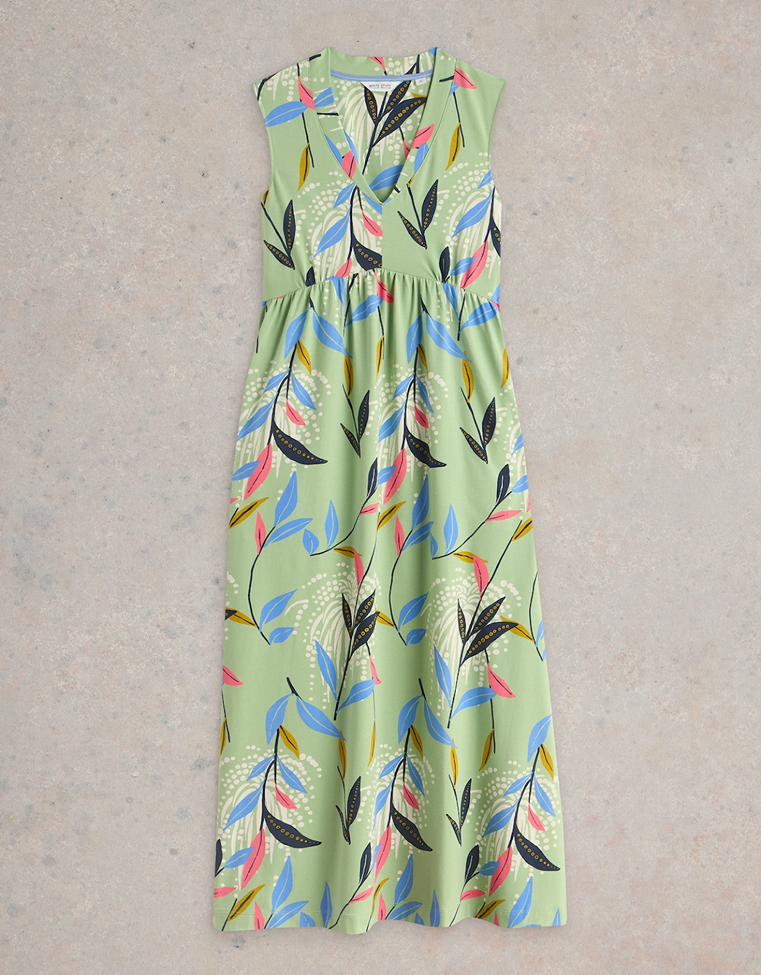 Women's Archer Jersey Maxi Dress Regular Green Multi