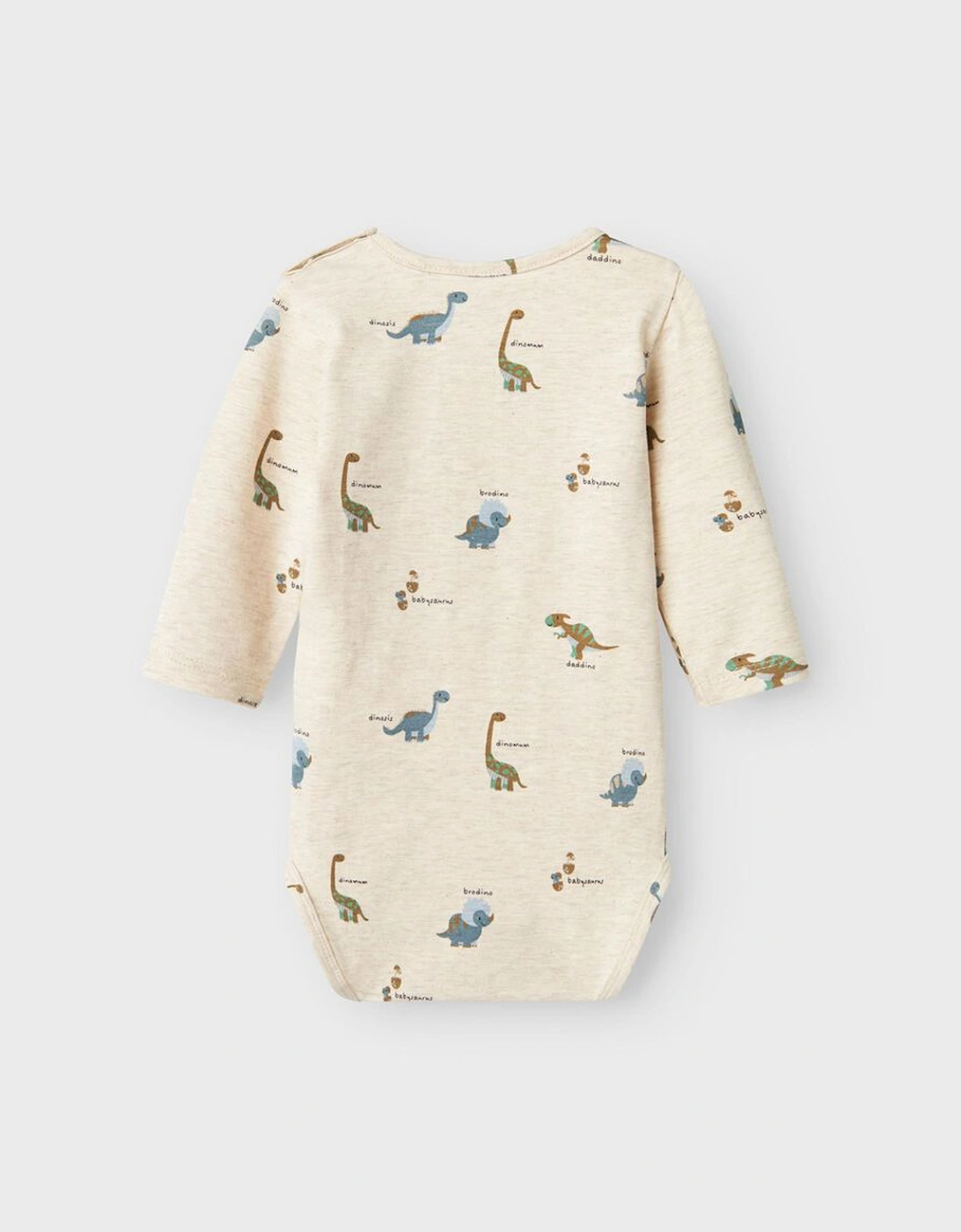 Baby Boy's Dinos Long Sleeve Body Peyote Melange