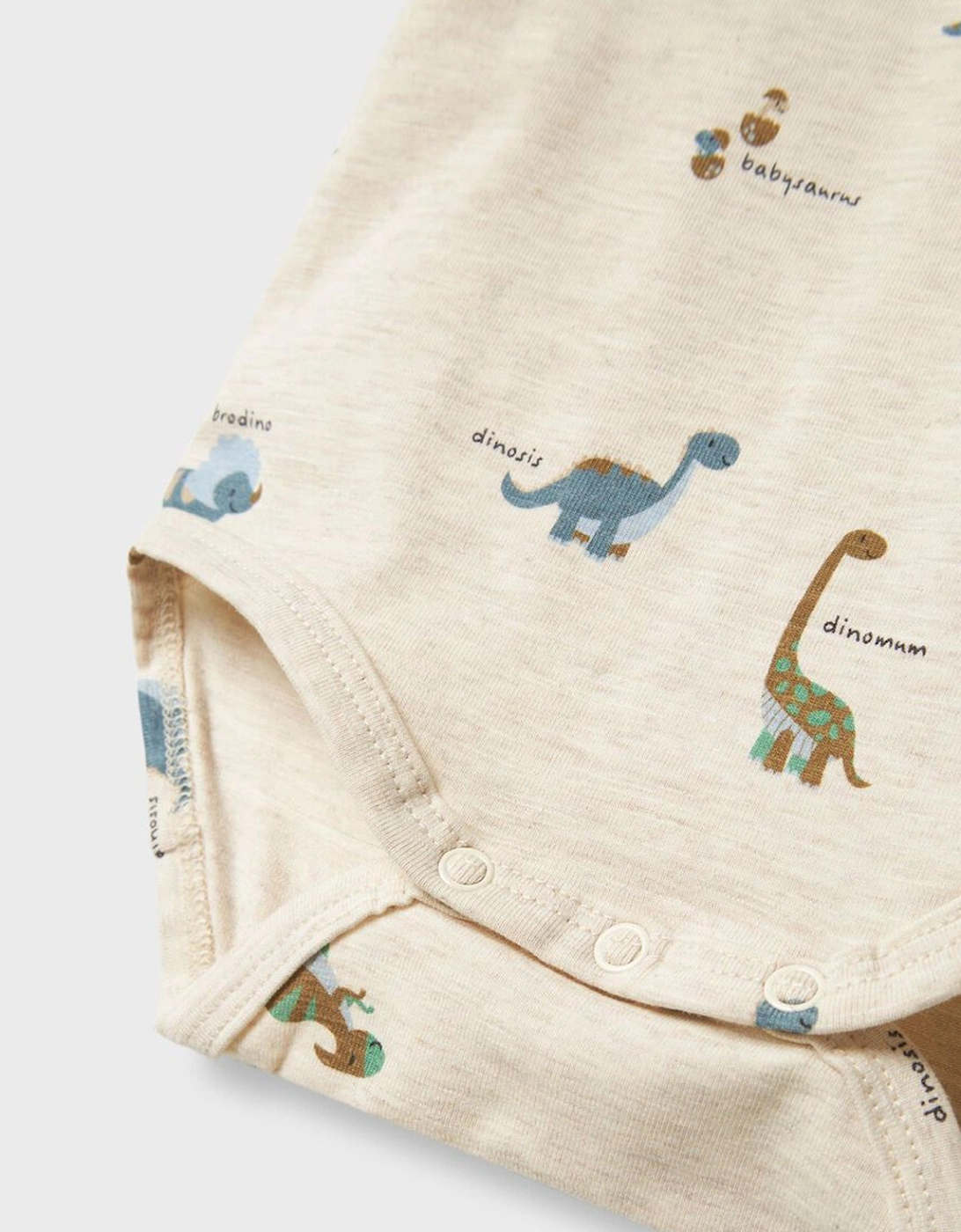 Baby Boy's Dinos Long Sleeve Body Peyote Melange