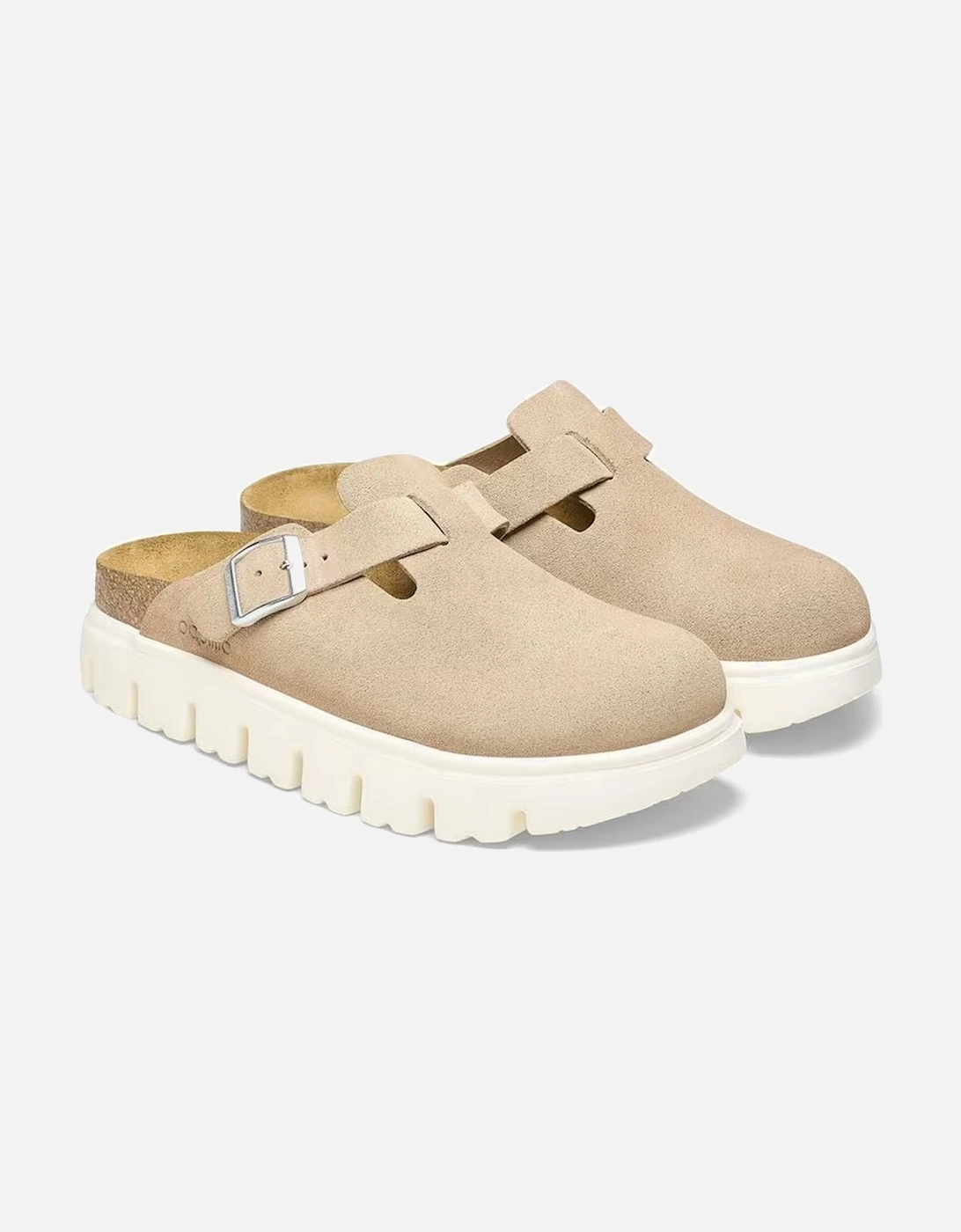 Birkenstock Women's Boston Chunky Suede Leather Narrow Fit Warm Sand, 6 of 5
