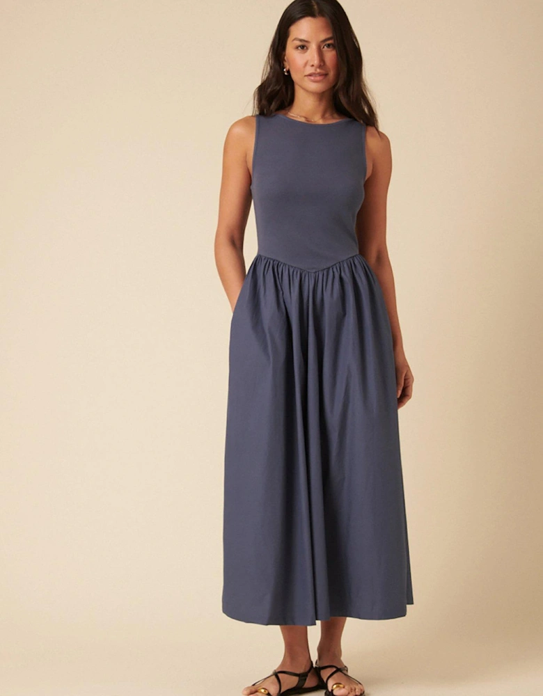 Verity Midi Dress - Blue