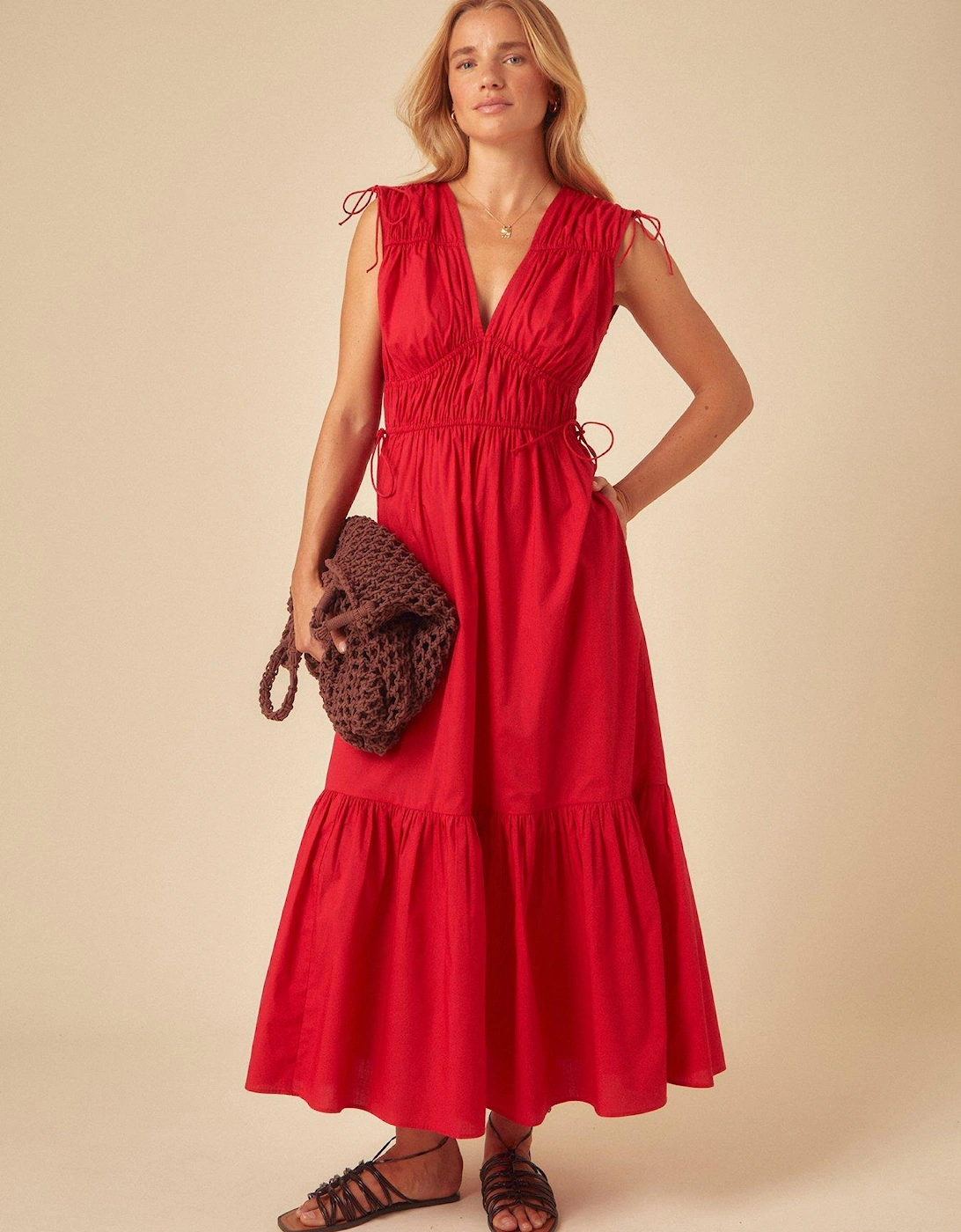 Ianthe Midi Dress - Red, 2 of 1