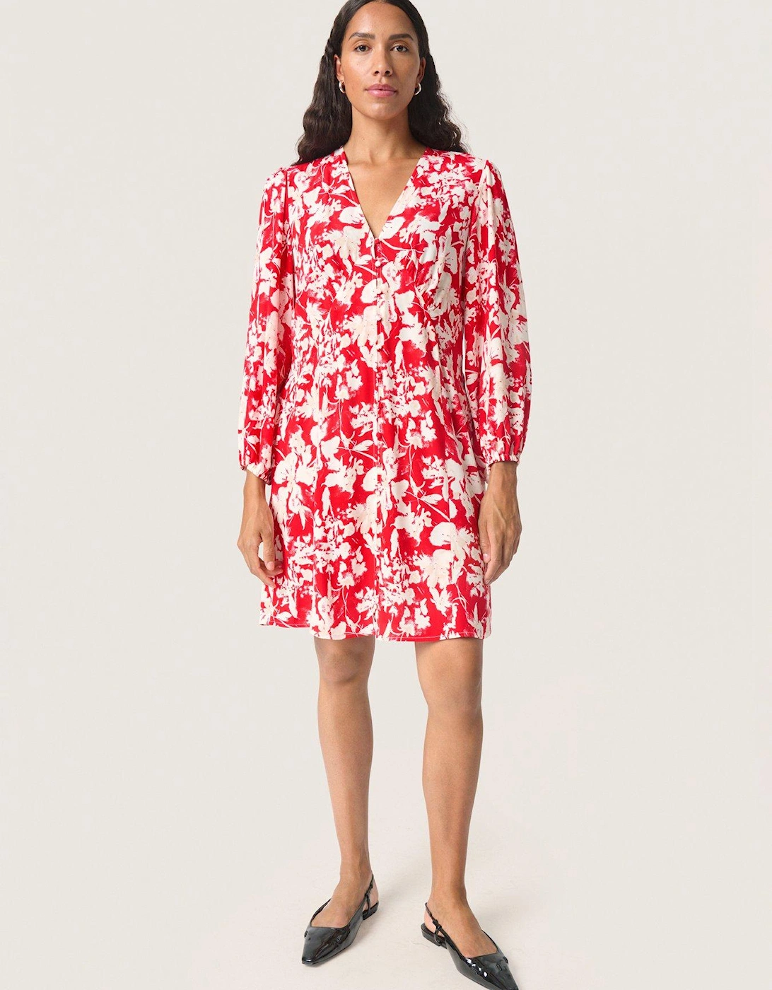 Oline Dress - Red, 2 of 1