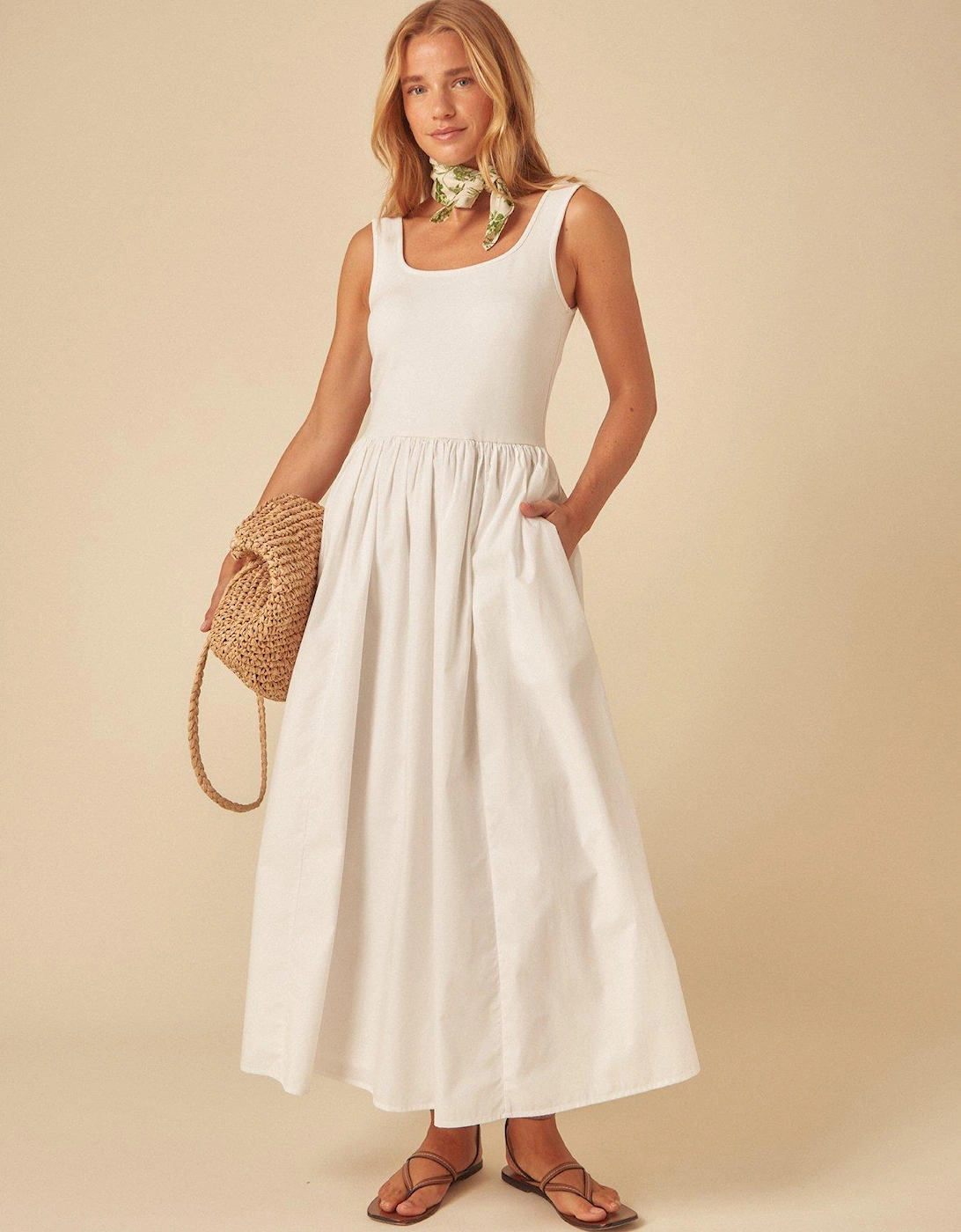 Colorado Midi Dress - White, 2 of 1