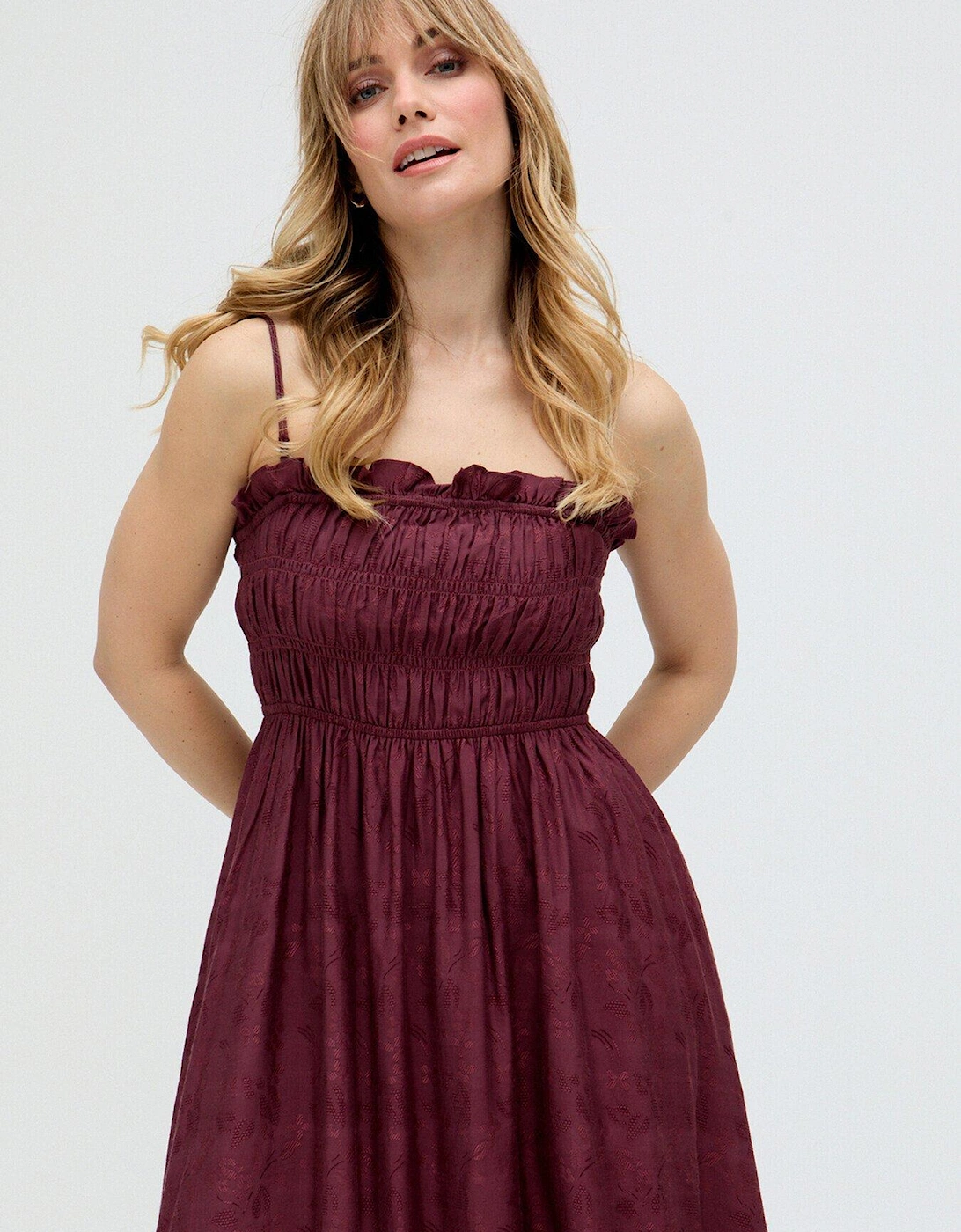 Marie All Over Jacquard Mini Dress - Green, 2 of 1